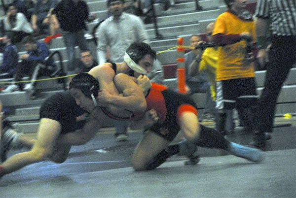 Cedarcrest wrestler and senior Austin Koons