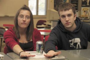 Knowledge Bowl teammates Frances Gill