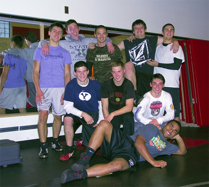 The Cedarcrest High School wrestling class of 2012.
