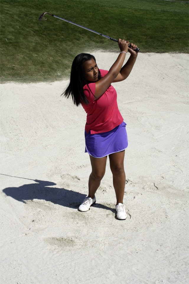 Firing balls out of a bunker