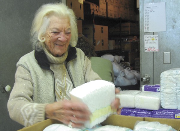 Dozens of Mount Si Helping Hand Food Bank volunteers