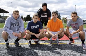 Mount Si defenders: From left