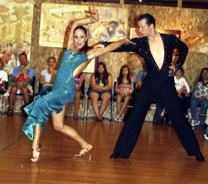Professional ballroom dancers Kora Stoynova and Simeon Stoynov cha-cha to open The Arts at Festival Hall