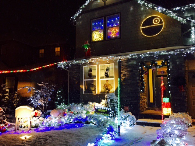First-place winner in the Snoqualmie holiday lights contest was this Star Wars-themed house at 9221 Ash Ave. S.E.