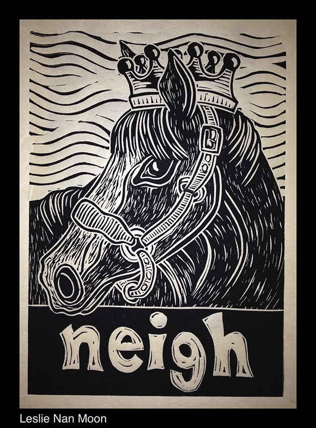 North Bend artist Leslie Nan Moon giving printmaking demos at Sammamish fair