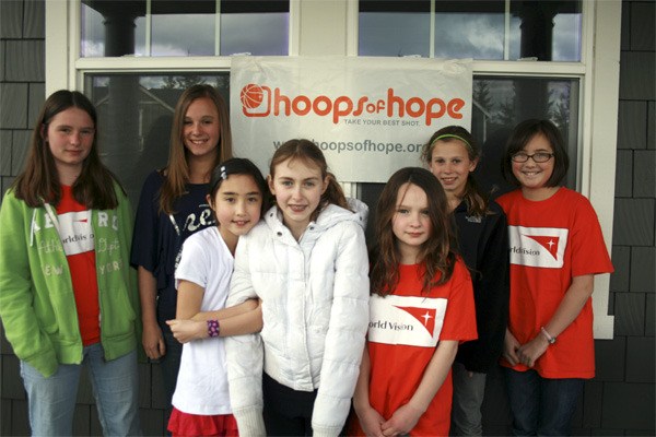 Youngsters ready to help at Saturday’s Hoops of Hope fundraiser are