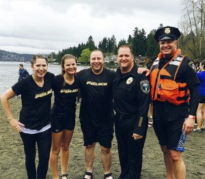 The Snoqualmie Police Department’s polar plunge team is