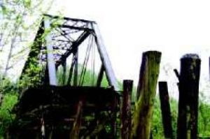 Old bridge coming down