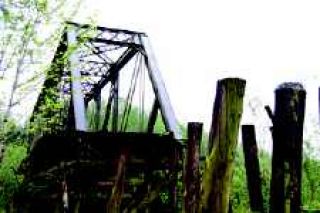 Old bridge coming down