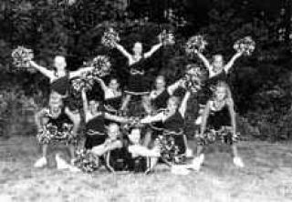 Young cheerleaders