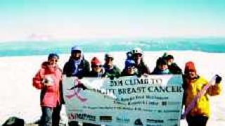 Scaling a mountain for cancer research