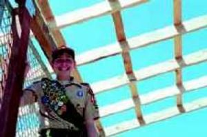 Eagle Scout project keeps baseball players dry