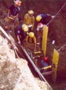 Man killed in trench