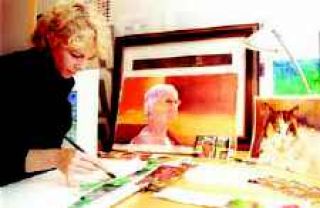 Local artist explores vivid watercolor tones