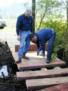 Bridge brings people to Meadowbrook farm