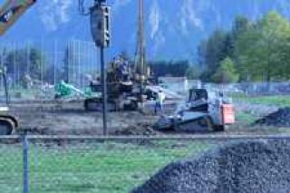 Stadium work progresses