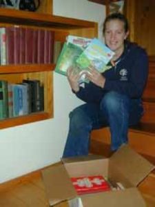 Book queen feeds young minds at the food bank