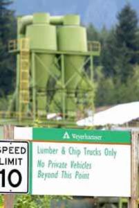 Weyerhaeuser Mill closes down