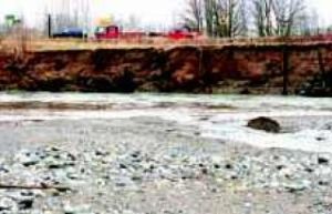 River erosion threatens road