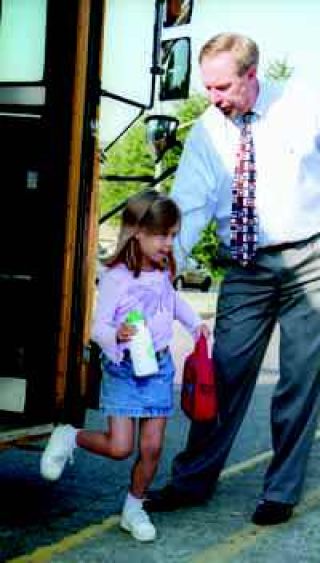 Parents and students excited about the first day of class