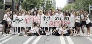 Ghoulish fun, cash award for Mount Si High cheer squad at marathon