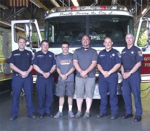 Firefighters Chris Stephen