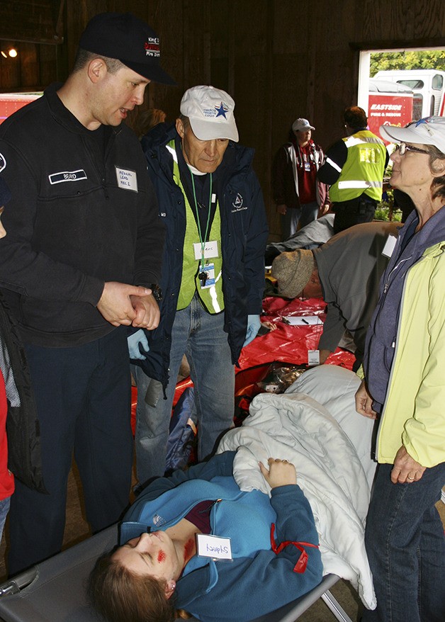 Medical Reserve Corps team members Duvall FD45 firefighter Jackson Beard III