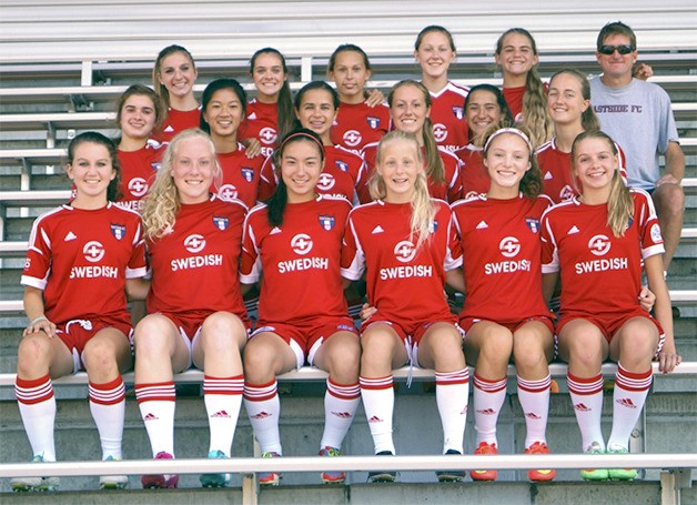 Eastside FC’s G98 Red team competes at nationals: Top row