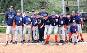 The Falls Little League Tigers won the Valley Championship tournament for the Majors division. The team includes Blake Franzen