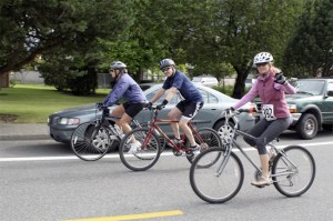 Cyclists begin their journey in the 2011 Tour de Peaks bike run from Si View Park last summer. Tour de Peals returns August 12.