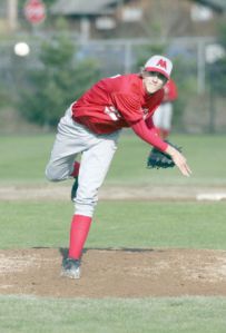 Justin Poth pitched in last weeks game against Mercer Island. The Islanders won the game 8-3 despite a late rally by the Wildcats.