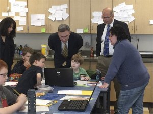 King County Executive Dow Constantine met with staff