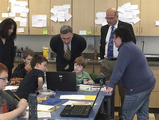 King County Executive Dow Constantine met with staff