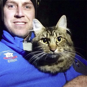 Shaun Sears of North Bend rescues Evee in late November