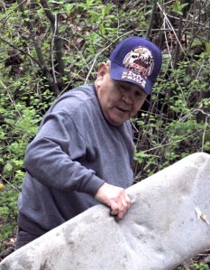 Earl Moses works with Snoqualmie Tribe members in an Earth Day 2009 clean-up effort. Moses
