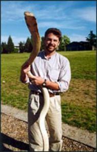 Holding a King Cobra