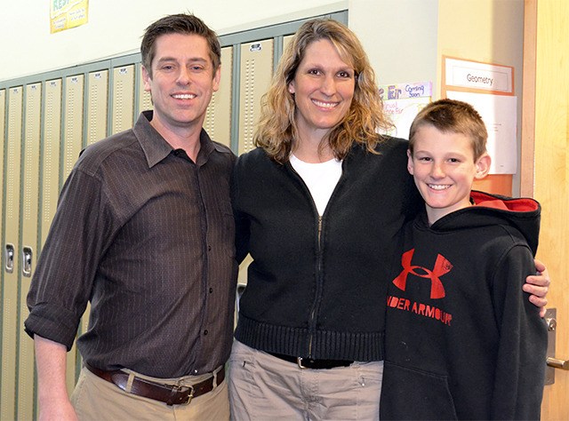 Carolyn Phelps with her son