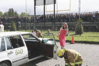 As Mount Si High School upperclassmen look on