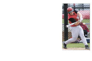Wildcat batter Zach Kirchmeyer sends one away during play on Saturday
