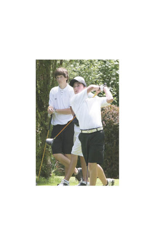 Mount Si High School athlete Jack Kelly tees off during a round at the Washington Junior Golf Association tournament. Kelly got a second-place finish in the 14-to-15 age group.