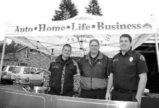 Firefighters Brett Krache