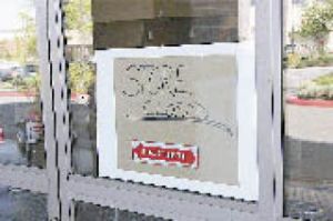 Shoppers found a closed sign on the door at Village Foods last weekend.