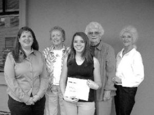 Mount Si High School grad Katie Forsell received a $1000 scholarship from the Snoqualmie Valley Hospital Ladies Auxilliary