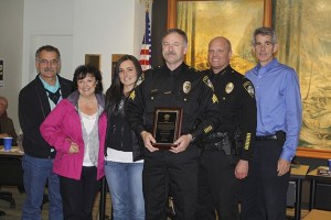 Award for a lifesaver on May 28: From left