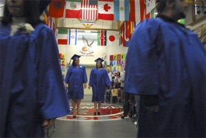 Classmates Kali Davis and Regan Bedortha