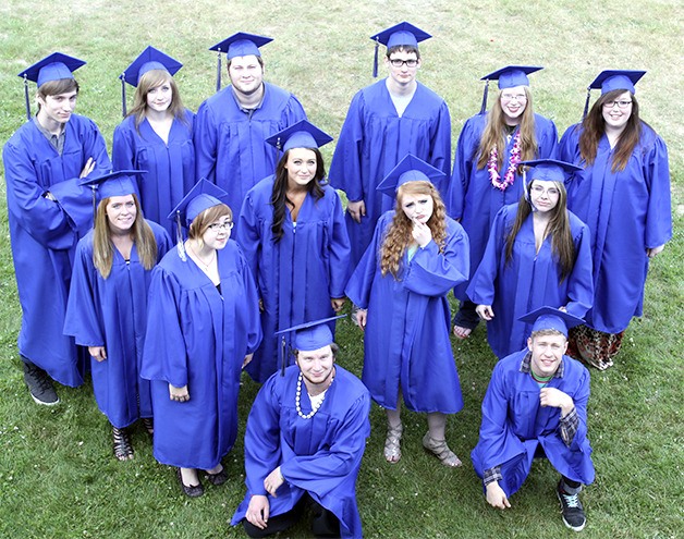 Two Rivers grads gather and ‘ponder’ in a group photo; Pictured are