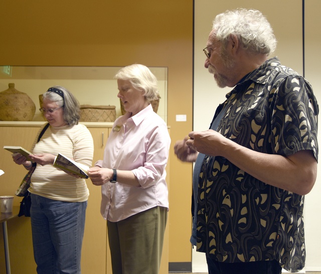 Carol Ladwig/Staff PhotosFollowing a presentation at the Carnation Library