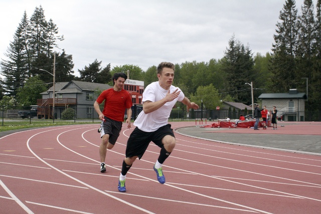 Evan Pappas/Staff PhotoJacob Belceto practices the 4x100 relay on Friday before the NIKE Eason Invitational.