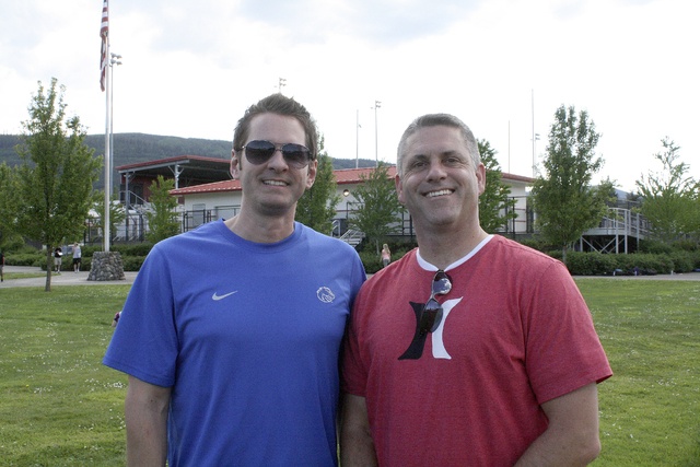 Evan Pappas/Staff PhotoJason Griffith and Bob Richey