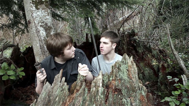 Teen actors Christopher Hodel